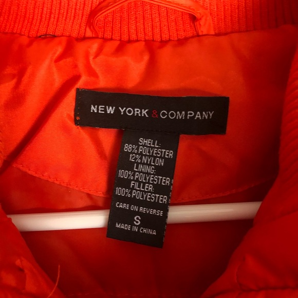 New York & Co Orange Vest - Picture 2 of 3